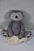 An as new Eco friendly soft 4lb custom weighted plush animal toy for Autism and anxiety