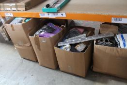 A large quantity of miscellaneous items to include hardware and toiletries.