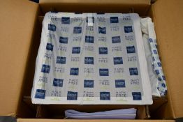 A boxed as new Grohe K700 31 578 SD1 stainless steel square kitchen sink (Box unsealed by staff)