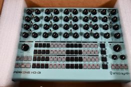 A boxed as new Erica Synths Perkons HD-01 Drum Machine & Synthesiser.