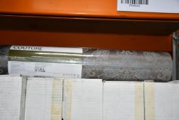 Thirty one rolls of Haute Couture Regency Damask wallpaper.