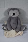 An as new Eco friendly soft 4lb custom weighted plush animal toy for Autism and anxiety