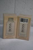 Two boxed and sealed as new Hugo Boss The Scent Pure Accord eau de toilette, 100ml.