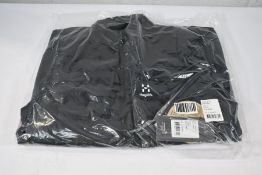 A men's as new Haglofs Spire Mimic Vest in True Black (Size L).