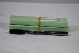 Four Walter AG Titex DC150-08-10.200A1-WJ30TA solid carbide drills bits with coolant through.