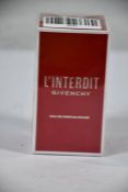 An as new and sealed bottle of Givenchy L'Interdit Rouge eau de parfum, 80ml.