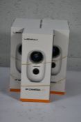 Five boxed as new Lemnoi IP cameras A3 wireless, night vision, motion sensor, indoor/outdoor usage,
