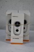 Five boxed as new Lemnoi IP cameras A3 wireless, night vision, motion sensor, indoor/outdoor usage,