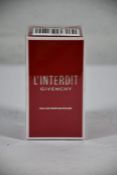 An as new and sealed bottle of Givenchy L'Interdit Rouge eau de parfum, 80ml.