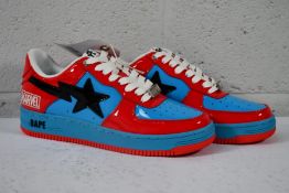 A pair of as new A Bathing Ape Bape Sta Marvel Comics Spider-Man Sneakers (US 9.5)