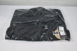 A men's as new Haglofs Spire Mimic Vest in True Black (Size L).