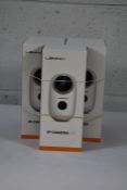 Five boxed as new Lemnoi IP cameras A3 wireless, night vision, motion sensor, indoor/outdoor usage,