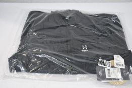 A men's as new Haglofs Spire Mimic Vest in True Black (Size L).