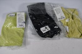 A Lululemon black Align Asymmetrical sports Bra C/D 87, a Lululemon Invigorate train tank (Size 10)
