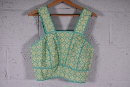 An as new Mariadelaorden Alghero Top in Linen Flowers, Size M.