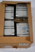 Four FESTO ADVU-80-30-P-A Compact Cylinders 156572