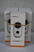 Five boxed as new Lemnoi IP cameras A3 wireless, night vision, motion sensor, indoor/outdoor usage,