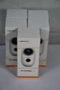 Five boxed as new Lemnoi IP cameras A3 wireless, night vision, motion sensor, indoor/outdoor usage,