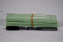 Four Walter AG Titex DC150-08-10.500A1-WJ30TA solid carbide drills bits with coolant through.