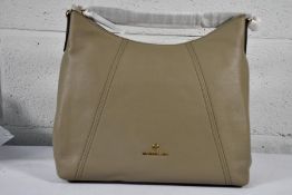 An as new Michael Kors Sienna Large Pebbled Shoulder Bag - Dusty sage.