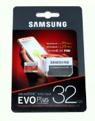 Fifty as new Samsung EVO Plus 32GB 95MBs Micro SDHC Memory Cards (Packaging sealed) (EAN: 8806088676