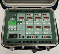 COLLECTION ONLY: A pre-owned EuroSMC PTE-300-V Three Phase Relay Tester (Powers on, displays functio