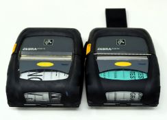 Two pre-owned Zebra ZQ510 Mobile Thermal Printers (P/N: ZQ51-AUE000E-00) (No batteries or other item