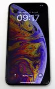 A pre-owned iPhone Xs Max (Global/A2101) 64GB in Silver (iCloud clear. Grade C. Battery capacity 90%