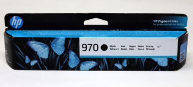 Three boxed as new HP 970 Black Ink Cartridges (P/N: CN621AE EAN: 886112877286) (BBD: March 2025).