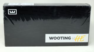 A boxed as new Wooting 60HE Wired Mechanical Gaming Keyboard (ARM, ISO - No keycaps, Lekker Linear