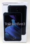 A pre-owned Samsung Galaxy Tab Active3 SM-T570 64GB in Black (FRP clear. Grade B) (Boxed with case a