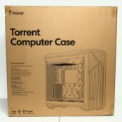 A boxed as new Fractal Design Torrent White RGB Light Tint Windowed E-ATX PC Gaming Case (EAN: 73401