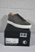 A pair of boxed as new SuitSupply Grey sneaker in off white (Size UK 8 EU 42).