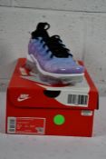 A pair of women's boxed as new Nike Air Vapormax Plus - Lilac/University Blue (UK 3).