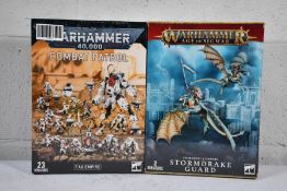 Two as new Warhammer 40,000 Combat Patrol T'ua Empire Miniatures and an as new Warhammer Age of Sigm