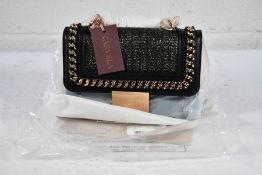 An as new Carvela Mini Bailey x Body Raffia Bag in Black/Other (EAN 5045654068483).
