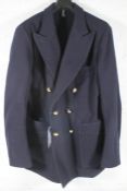 A man's as new Drake's Navy Melton Wool Games Blazer Mk. III (40).