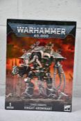A boxed as new Warhammer 40,000 Chaos Knights Knight Abominant (EAN 5011921162857).