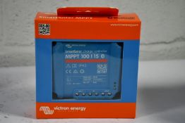 A boxed as new Victron Energy SmartSolar MPPT 100/15 Solar Charge Controller.