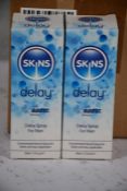 Twelve as new Skins Natural Delay Spray (for men) 30ml (Over 18s only).