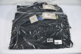 Two as new Jack Wolfskin Taunus HZ Fleece Jackets in Black, Sizes 1x M and 1x L.