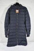 An as new Burberry Newbridge Puffer Jacket in Navy, Size M.