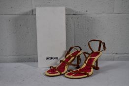 A boxed as new pair of Jacquemus Pralu Les Sandales in Light Brown, Size 39.