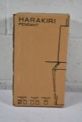 A boxed as new Harakiri pendant lighting black/smoke design (Box sealed) (RRP EUROS 321).