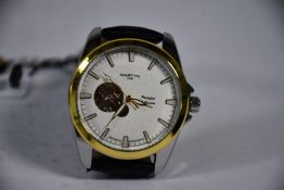 An as new Martyn Line Limited Edition Portfolio Collection Automatic Watch COD.67 PT/549.00.