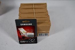 Fifty as new Samsung EVO Plus 32GB 95MBs Micro SDHC Memory Cards (Packaging sealed) (EAN: 8806088676