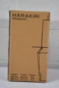 A boxed as new Harakiri pendant lighting black/smoke design (Box sealed) (RRP EUROS 321).