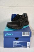 A pair of women's boxed Asics Gel - Mission Black/Onyx/Charcoal (Size UK 4.5).