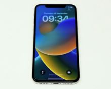 A pre-owned Apple iPhone X (AT&T/T-Mobile/Global/A1901) 256GB in Silver (iCloud clear. Battery healt