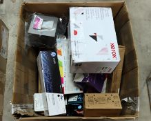 A quantity of assorted printer ink cartridges and related items (Sold as seen).